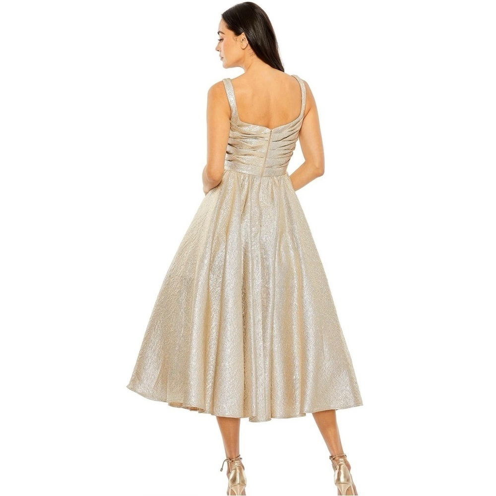 Mac Duggal Tea-Length Wedding-Guest Dress: size 8 - Picture 2 of 5